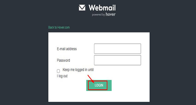 hover webmail sign in