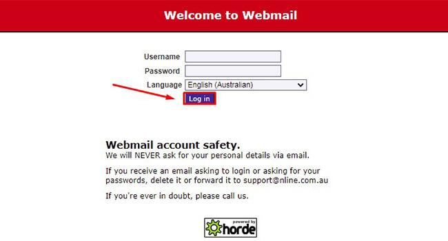 australia online webmail login